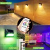 intelamp Solar Fence Lights Outdoor, 6 Packs 9 Colors &