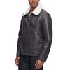 Dockers Men's James Dean Faux Leather Jacket with Removable Sherpa