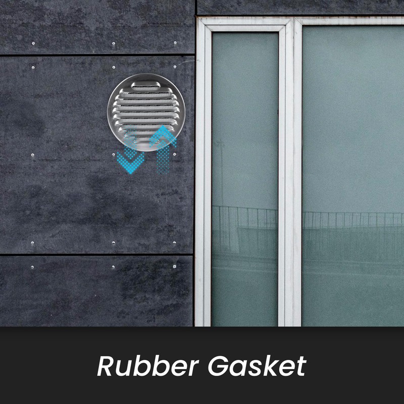 Repa Market Aluminium Round Air Vent Covers for Walls 6"