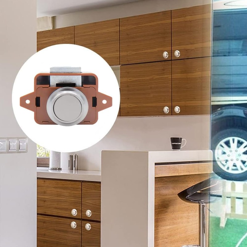 2 Pieces Cabinet Lock Catch, Push Lock, Push Lock Furniture