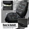 ZONETECH Cooling Car Seat Cushion - Black Automotive Adjustable Temperature