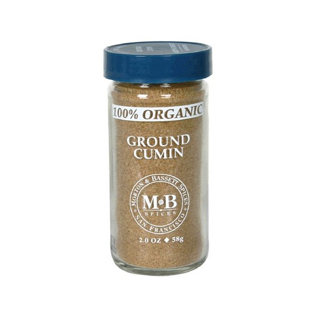 Morton & Bassett Organic Ground Cumin, 2-Ounce Jars (Pack of 3)