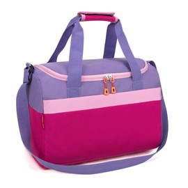 HawLander Sport Duffle Bag for Kids Boys or Girls, Small Gym Bag for Sports (Rose Purple)