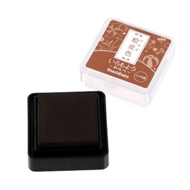 Shachihata Stamp Pad Iromoyo Warabe Hiwada-iro (Cypress Bark Color) HAC-S1-LBR