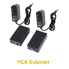 1080P 100M VGA SVGA Video Audio Extender Extension Over RJ45 CAT5e/6  NEW