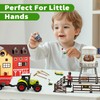 Tcvents Farm Toys Playset, Farm Tractor Animal Toys for Kids