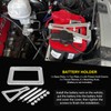 Universal Battery Tray Hold Down Trunk Relocation Box - Billet