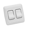 CCTP Double SPST On-Off Switch with Bezel, 12V Light Switch