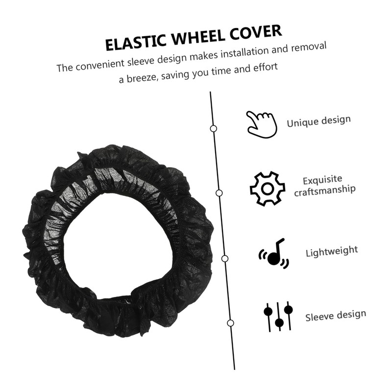 FOMIYES Elastic Wheelchair Wheel Covers 40pcs Tire Protection Sleeves for
