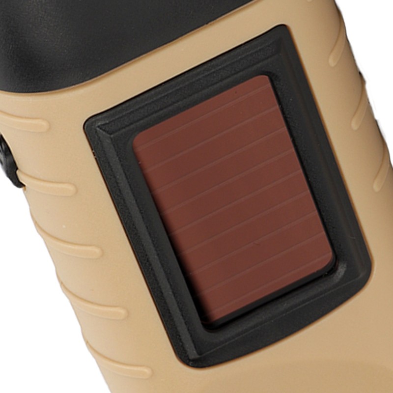 Hand Crank Solar Powered Flashlight Emergency Rechargeable LED Flashlight Self