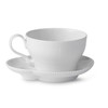 Royal Copenhagen 1026456 White Elements Cup & Saucer, 9.2 fl