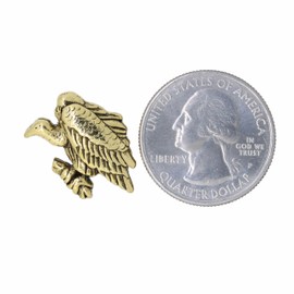 Jim Clift Design Vulture Gold Lapel Pin - 1 Count