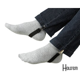 Hold’EM Boot Straps Leg Pant Stirrups Elastic Adjustable/Straight 3/4" Elastic-8" Inch