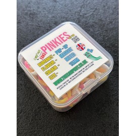 Artificial Pop Up Flavour Infused Mixed Colour PINKIE Maggots for Carp and Coarse Fishing 12mm x120 (Multicoloured)
