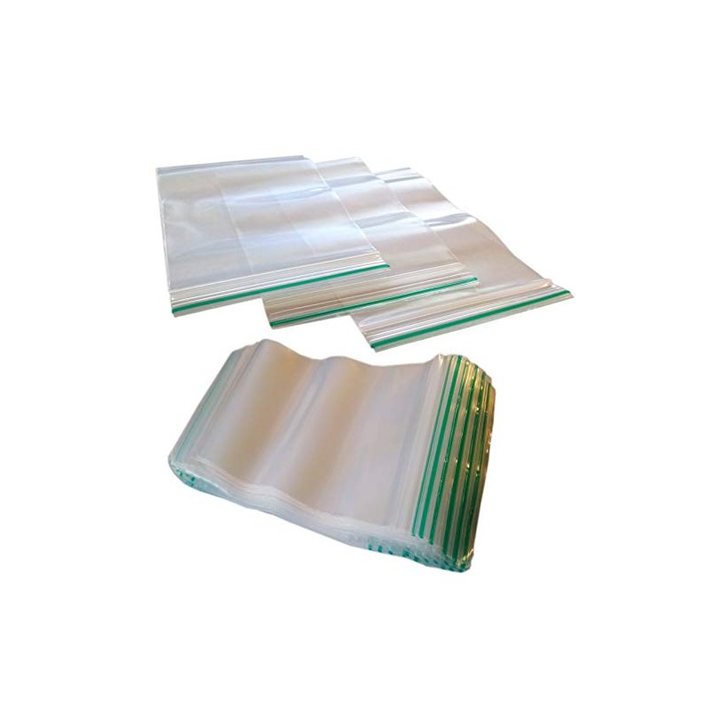 Clear resealable polythene zipper plastic baggies 60mm x 60mm (100)