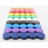Qualsen Office Magnets 50 Pack, Round Refrigerator Whiteboard Locker Magnets