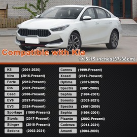 GIANT PANDA Fitted Steering Wheel Cover for Kia Sportage, Ceed, NIRO, EV6​, Seltos (Black M)