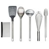 Babish 11 Piece Essential Teak Wood, Silicone, and Stainless Steel