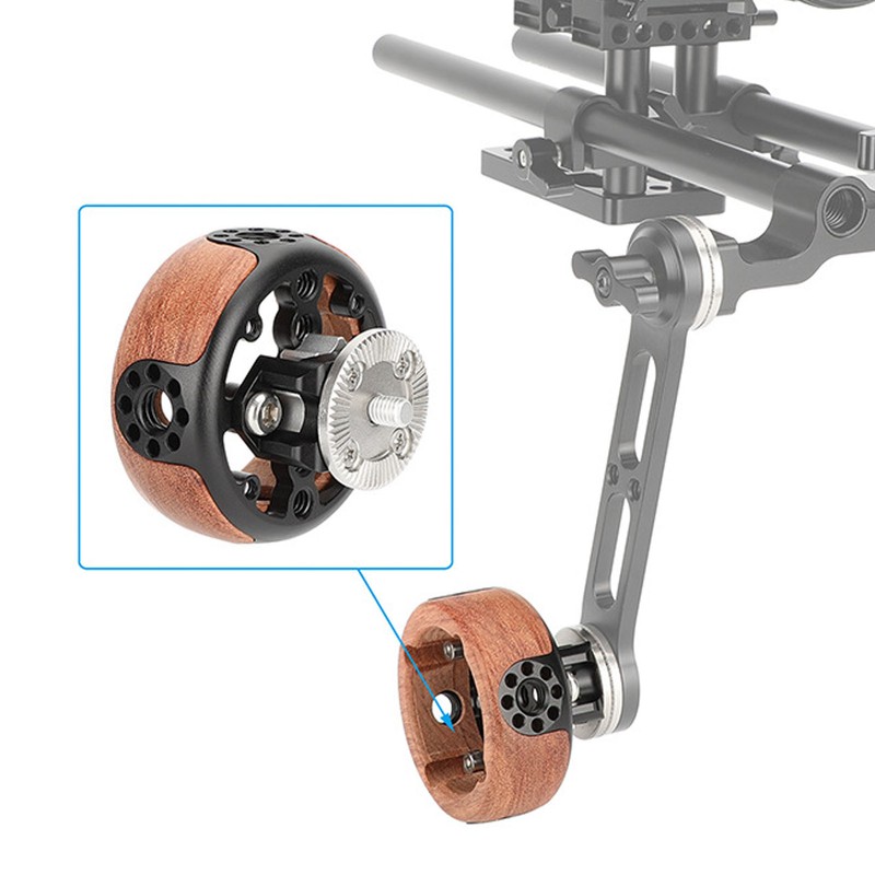Camera Round Handle Grip with 1/4in 3/8in for Arri M6