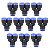 10Pcs Pneumatic Quick-Connect Fittings, 10mm 3/8 Inch Tube OD Straight