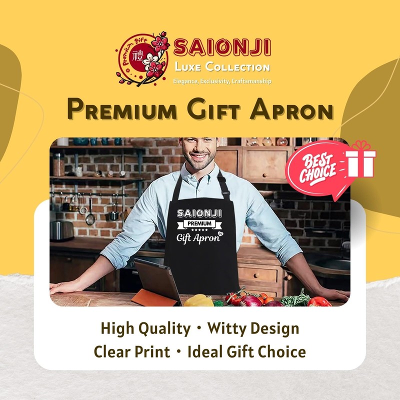 SAIONJI May The Forks Be With You Funny Apron –