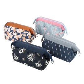 Pack of 4 cosmetic bags, zip make-up bag, with zip for cosmetics, change cards., d'Alene to, m