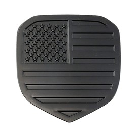 CONGCONG for Ram Front Grille Emblem, American Flag Badge Fits for RAM 1500 2006-2018/2500 2009-2018/3500 2007-2018 (Black)