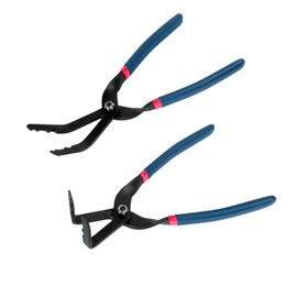 ATNHYING 2pcs Clip Removal Tool Pliers Set 45 and 90 Degree, Trim Clip Pliers for Plastic or Metal Buckles for Car Decorative Mats, Doors, etc, to Prevent Damage to Trim and Fasteners