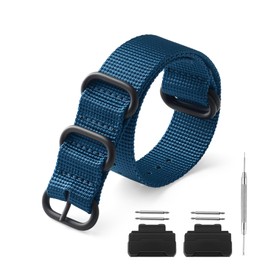 HANYTON Watch Bands Military Ballistic Nylon Style Replacement Straps Compatible with Casio Watch Model DW-5600 / GLS-5600 / GW-M-5610 / GM-W-B5000 / GM-5600 / GW-B5600 / DW-D5500 / DW-5305/ DW6900 /