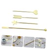 Healeved 4pcs Manicure Mixing Tools Nail Gel Rods for Nail