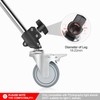 Alluneitter 3-Pack Professional Swivel Caster Brake locking casters Metal Wheel