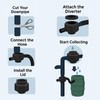 HOCHSTE® Ward Water Butt Rain Diverter Kit, Includes Hose, Lid,