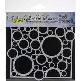THE CRAFTERS WORKSHOP Template 6"X6"-Bubble Rebound, us:one Size, Multicolored
