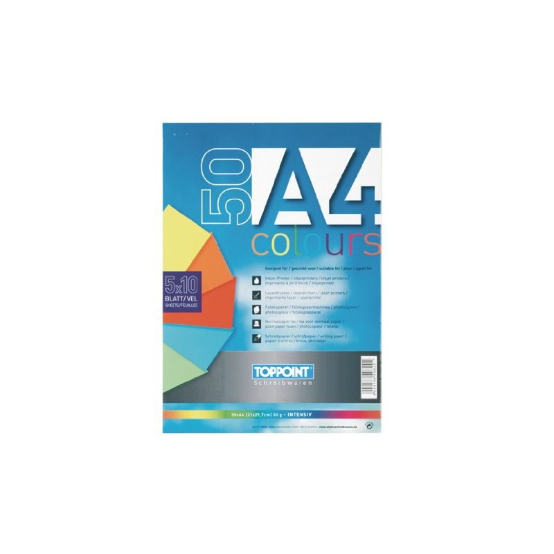 50 Sheets Coloured Printer Copier Paper