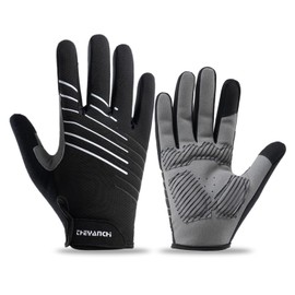 Hsdvdva Cycling Gloves, Spring, Summer, Autumn, Cycling Gloves, Shock Absorption, Bicycle Gloves, Smartphone Compatible, Breathable, Abrasion Resistant, Quick Drying, Ultra Lightweight, Anti-Slip,
