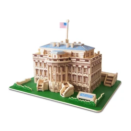 Puzzled The White House Wooden 3D Puzzle Construction Kit