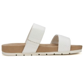 CLIFFS BY WHITE MOUNTAIN Women's Tahlie Slide Sandal, White//Es-print, 8