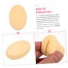 Vaguelly 6pcs Oval Makeup Puff Cushion Hydrophilic Cellulose Sponge Face