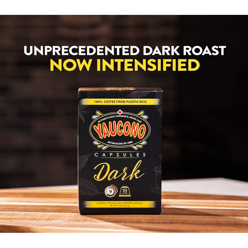 Yaucono Espresso Capsules, Dark Roast, 100 Percent Coffee from Puerto