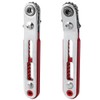 Wolfride 2Pcs Mini Ratchet Wrench Set, 1/4" Hex Bit Drive