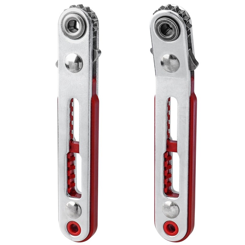 Wolfride 2Pcs Mini Ratchet Wrench Set, 1/4" Hex Bit Drive