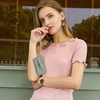 MultiValue RFID Card Holder Wallet, Wristlet Wallet with Keychain PU