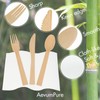 Pre Rolled Napkin and Bamboo Cutlery Set - 50 Sets