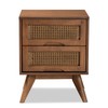 Baxton Studio Barrett Nightstands, Walnut Brown