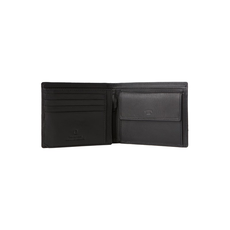 TOM TAILOR Jerrie Herren Geldbörse Querformat Mittelgroß Schwarz