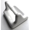 Toilet Paper Tissue Holder BA777 White Glazed Ceramic with Roller