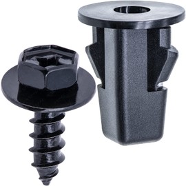 Rexka 10 Sets Fender Liner Bumper Cover Screw Grommet Kits for Toyota Tacoma Tundra Sienna Sequoia 90189-06214 90159-60498