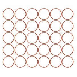 Ofowin [30 Pcs] Silicone O-Rings Red 19mm OD 17mm ID 1 mm Width, Metric VMQ Sealing Gasket for Cup Lids, Coffee Maker, Brewing Fitting, Washer, Filter, Pump, Plumbing, Hose, Gauge, Auto, Machine