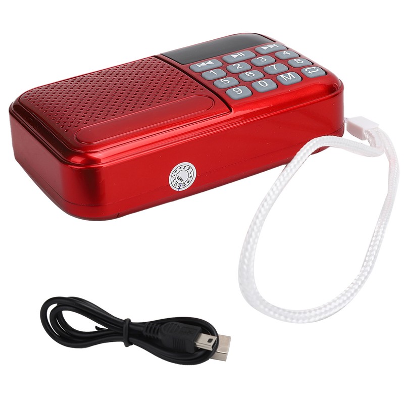 K-89 Multifunction Portable FM Radio USB Audio Player Support Memory