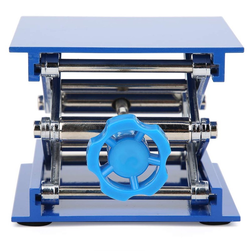 Laboratory Stand, 100 x 100 mm Laboratory Scissor Jack, Blue